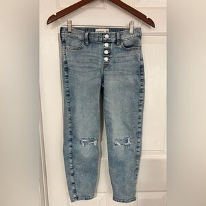 Abercrombie Kids Light Blue Cropped Jeans